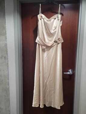 Alyce Designs 5516 Size 22 Champagne Prom Dress